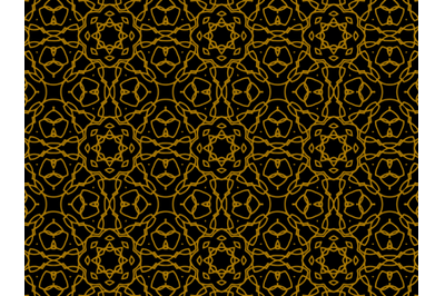 Pattern Gold Ornament Star
