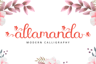 Allamanda - Modern Calligraphy