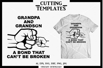 Grandpa and Grandson SVG, Silhouette, Cricut, Cameo, DXF,PNG