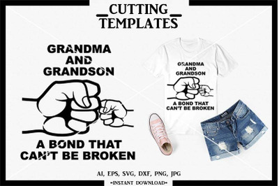 Grandma and Grandson SVG, Silhouette, Cricut, Cameo, DXF,PNG