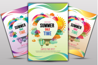 Elegant Summer Sale Poster&nbsp;Template