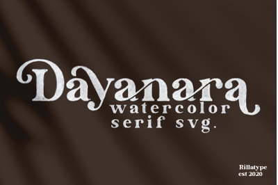 Dayanara - Watercolor SVG