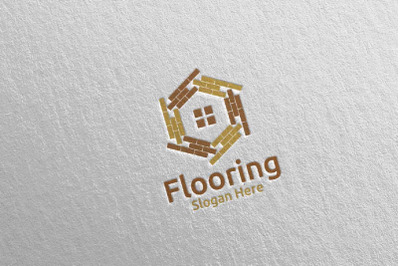 Flooring Parquet Wooden Logo 24