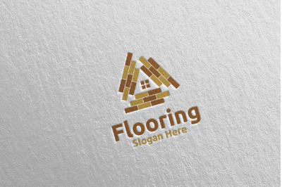 Flooring Parquet Wooden Logo 25