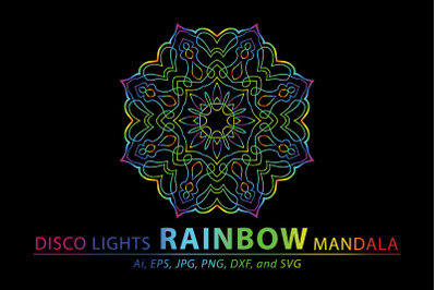 Mandala Rainbow Art Vector