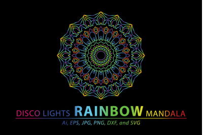 Mandala Rainbow Design Art