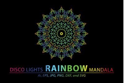 Mandala Rainbow Design Illustration