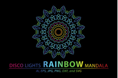 Mandala Rainbow Design Concept