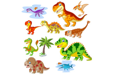 Dinosaurs Clipart Set Graphics