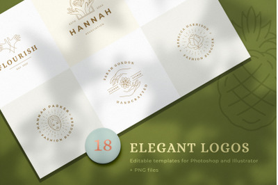 18 Elegant Line Logos