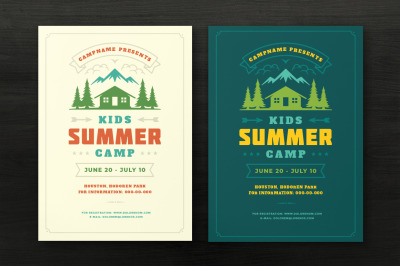 Kids Summer Camp Poster or Flyer