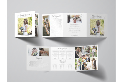 Photography Tri Fold Brochure | Photography Pricing Guide