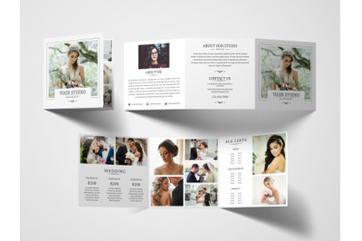 Photography Tri Fold Brochure | Photography Pricing Guide
