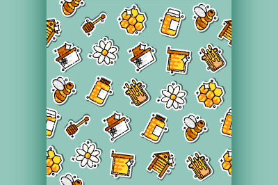 Apiary icons pattern