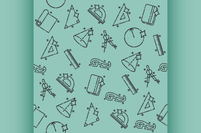 Geometry concept icons pattern