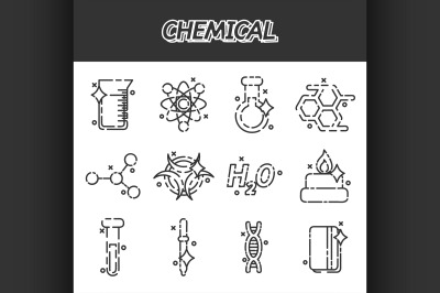 Chemical concept icons