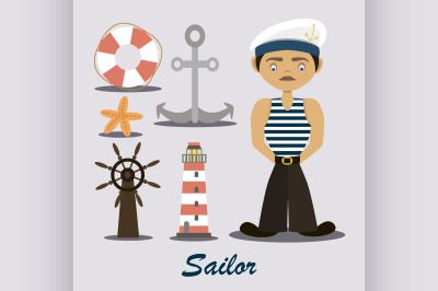 Sailor with a lighthouse