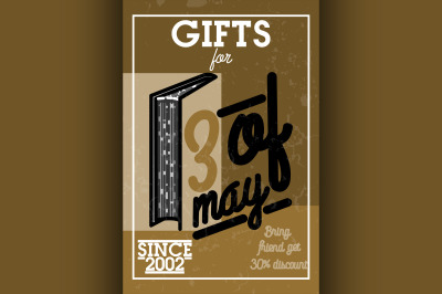 Color vintage teachers day banner