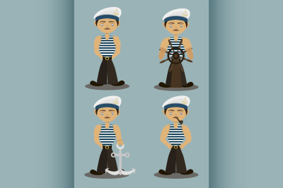 Sailor characters set