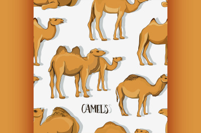 Camel Silhouettes set pattern