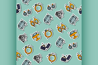 Colored jeweler pattern