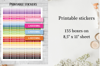 Gardening stickers for planner&2C; Spring stickers planner