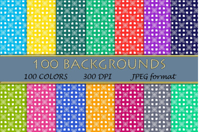 Geometric pattern,100 colors digital paper