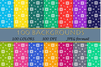 Geometric pattern,100 colors digital paper