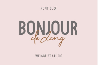 Bonjour de Jong - Font Duo