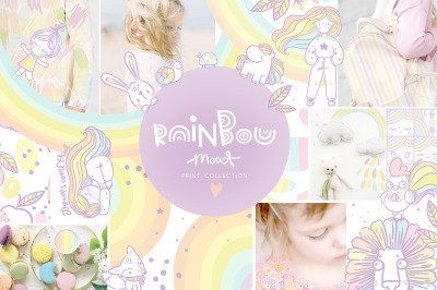 Rainbow mood illustration