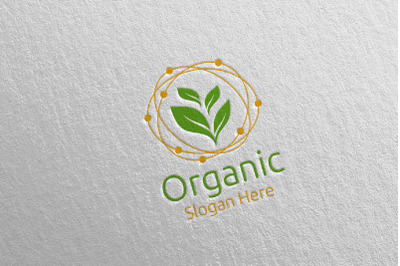 Organic Botanical Gardener Logo Design 1