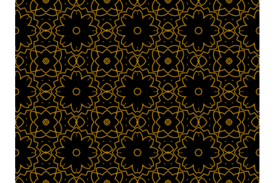 Pattern Gold Motive Flowers