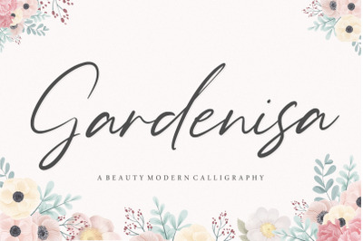 Gardenisa Beauty Modern Calligraphy Font
