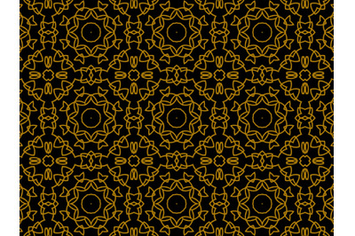 Pattern Gold Motive Butterfly