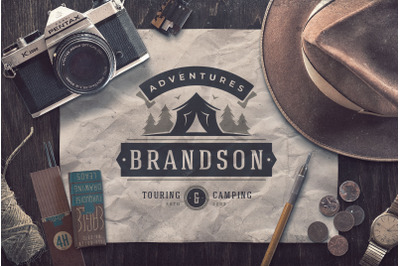 Logo for touring and camping agency