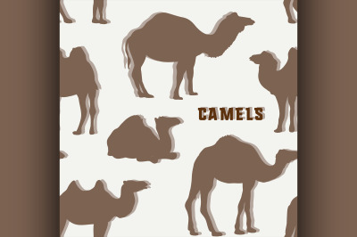 Camel Silhouettes set pattern