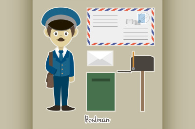 Official Postman In Uniform