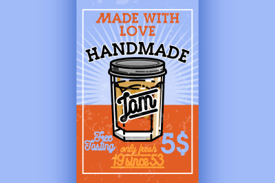 Color vintage confiture banner