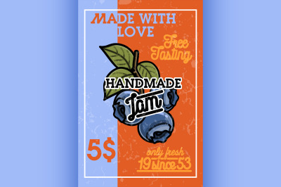 Color vintage confiture banner