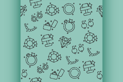 Jeweler icons pattern