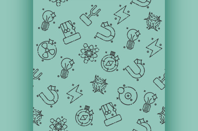 Physics icons pattern