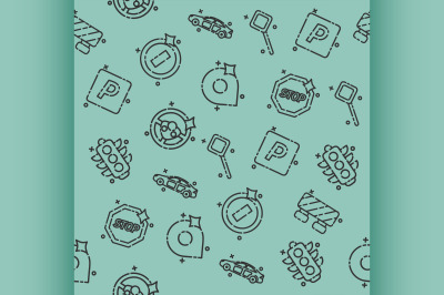 Traffic icons pattern