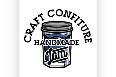 Color vintage confiture emblem