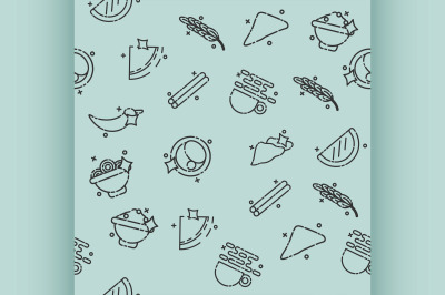 Indian food concept pattern