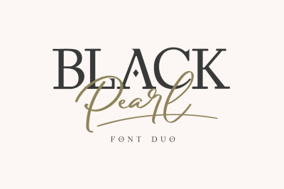 Black Pearl Font Duo