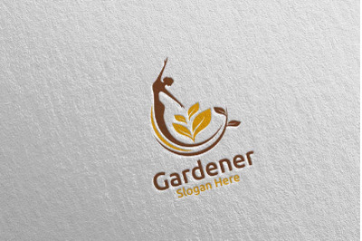 Fairy Botanical Gardener Logo Design 13