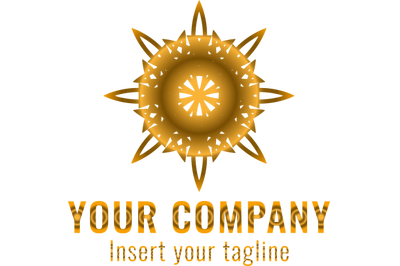 Logo Gold Icon Sunlight