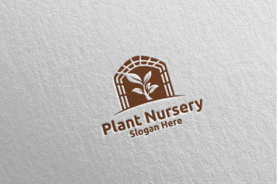 Plant Nursery Botanical Gardener Logo Design 18