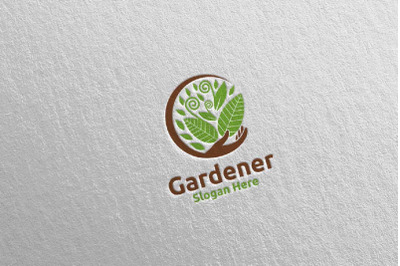 Botanical Gardener Care Logo 20