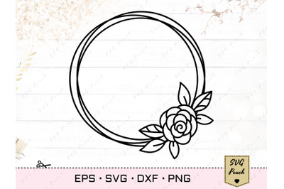 Floral wreath SVG